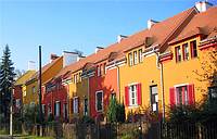 Sozialer Wohnungsbau der 20er Jahre: die Bruno-Thaut-Siedlung in Berlin Altglienicke, kürzlich restauriert